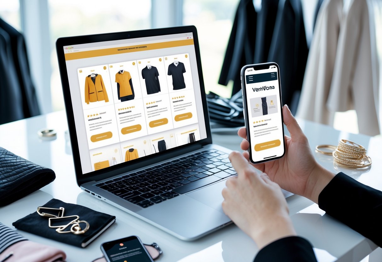 Online shopping i modebutik